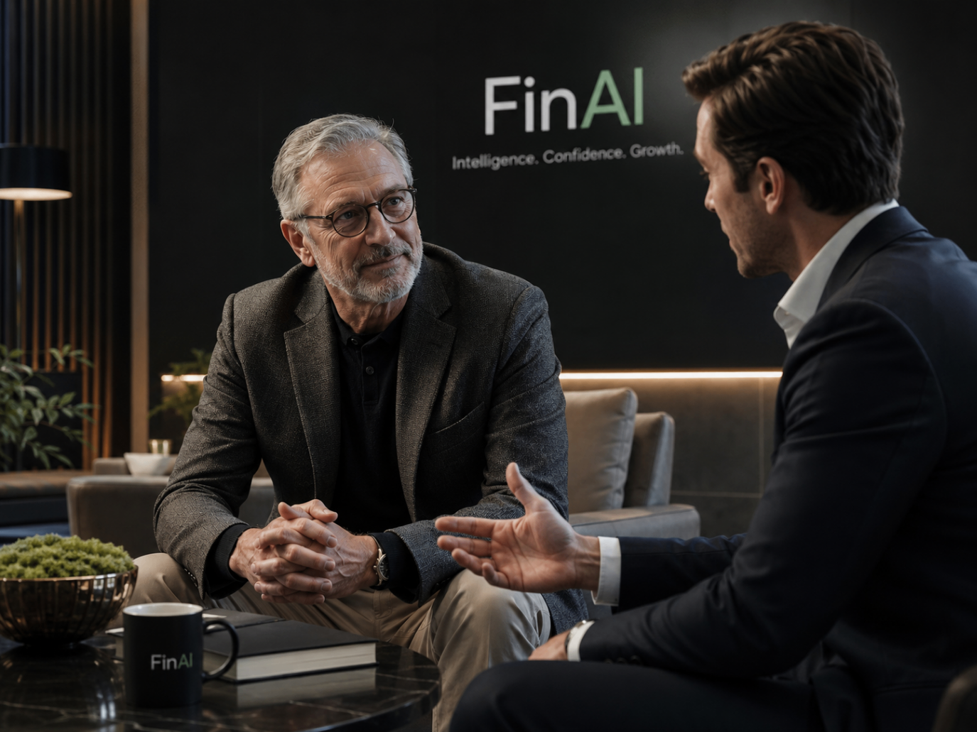Professional business conversation representing trust and review clarity